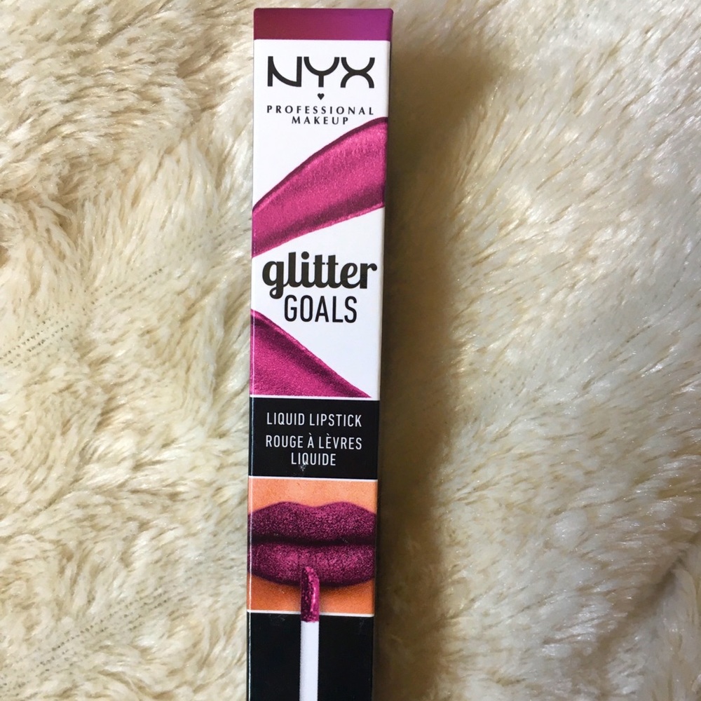 ✨3 / $20✨ NYX Makeup Glitter Goals PINK Holographic Liquid Lipstick Matte